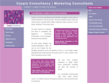 Tablet Screenshot of caspiaconsultancy.co.uk